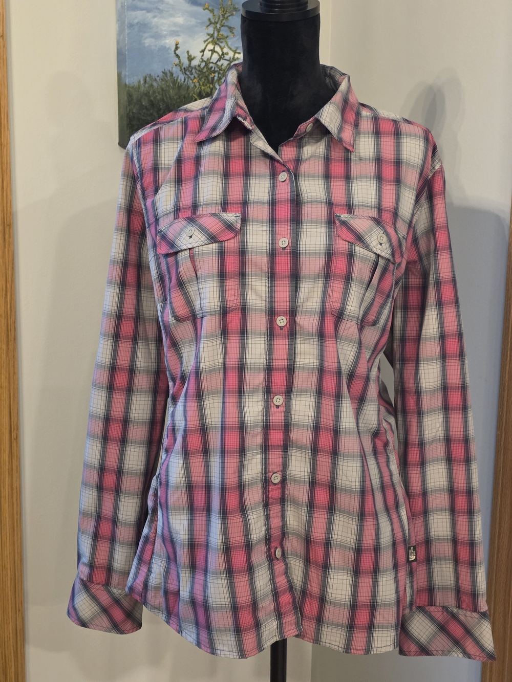 The North Face Long-sleeve Technical Trail/Hiking Button-Down Shirt-XL